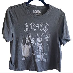 3 for $20 AC⚡️DC cropped boxy fit T-shirt